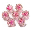 UV Plating Rainbow Iridescent Acrylic Beads OACR-P010-20G-1