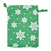 Christmas Themed Burlap Packing Pouches ABAG-L007-01A-01-2