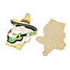 Easter Alloy Enamel Pendants ENAM-I082-02G-09-2