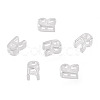 6Pcs 925 Sterling Silver Hollow Initial Beads STER-TA0001-53R-2