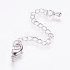 Long-Lasting Plated Brass Chain Extender KK-F711-09P-1