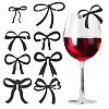 32Pcs 8 Styles Opaque Acrylic Wine Glass Cabochon OACR-SC0002-82A-1