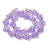 Handmade Bumpy Glass Beads Strands LAMP-F032-08M-2