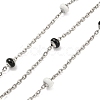 304 Stainless Steel Enamel Link Chains AJEW-Z028-09P-04-1