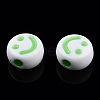 Opaque Craft Acrylic Beads X-MACR-S369-003B-01-3