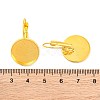 Brass Leverback Earring Findings KK-C1244-16mm-G-RS-2