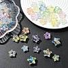 60Pcs 3 Styles UV Plating Transparent Acrylic Beads MACR-YW0004-71-4