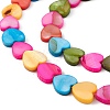 10 Strands Colorful Natural Freshwater Shell Dyed Beads Strands SHEL-M018-05-3