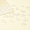 50Pcs Transparent Spray Painted Glass Beads GLAA-FS0002-06J-9