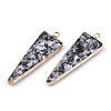 Natural Sesame Jasper Pointed Pendants G-N326-56B-2