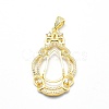 925 Sterling Silver Pendant Cabochon Open Back Settings STER-P044-02G-3