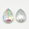 Pointed Back Glass Rhinestone Cabochons RGLA-T081-13x18mm-05-2