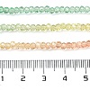 Transparent Painted Glass Beads Strands DGLA-A034-T1mm-A04-3