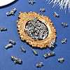 70Ppcs 14 Styles Tibetan Style Alloy Tube Bails FIND-CJ0002-99-5
