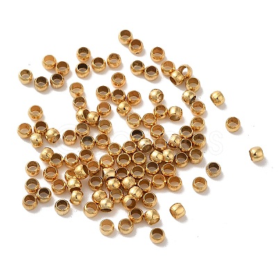 Rack Plating Brass Beads KK-G504-01G-1