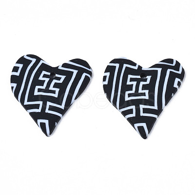 Handmade Polymer Clay Pendants CLAY-N010-045A-1