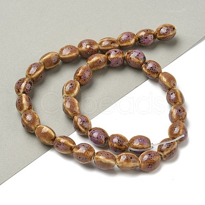 Handmade Porcelain Beads Strands PORC-B002-14-1