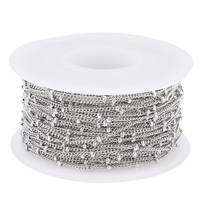 Tarnish Resistant 304 Stainless Steel Curb Chains CHS-I003-A01-A-P-1