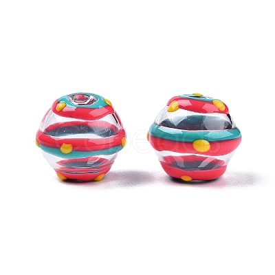 Transparent Glass Enamel Beads LS-GLAA-G084-01D-1
