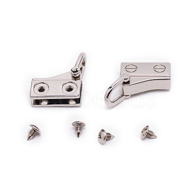 Iron Bag Hanger Buckles FIND-WH0082-67C-1