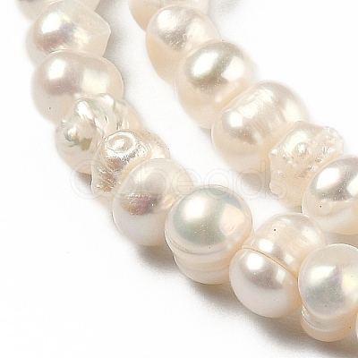 Natural Cultured Freshwater Pearl Beads Strands PEAR-L033-01-1