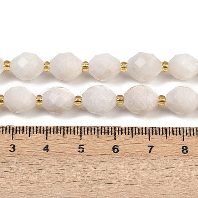 Natural White Moonstone Beads Strands G-N342-149I-13-1