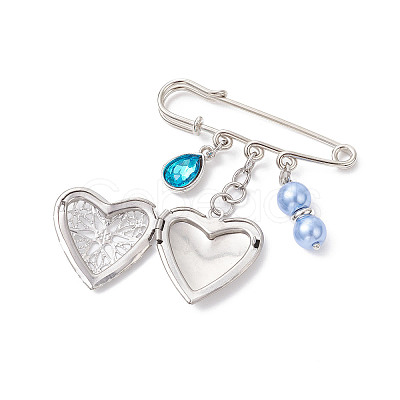 2Pcs 2 Styles Iron Safety Pins JEWB-BR00189-1