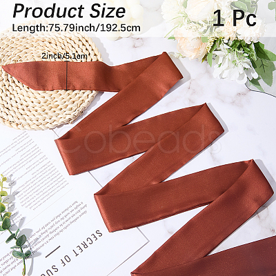 Long Polyester Silk Scarf for Women Girls AJEW-WH20022-48E-1