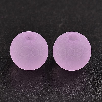 Transparent Acrylic Ball Beads FACR-R021-8mm-08-1