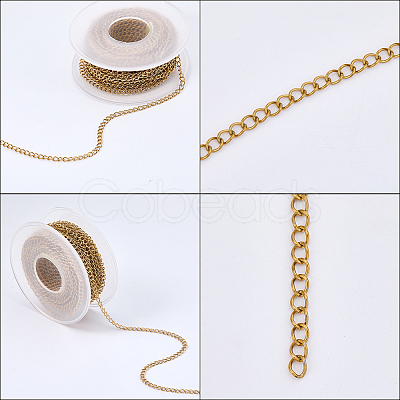 304 Stainless Steel Twisted Chains CHS-BM0001-02G-1