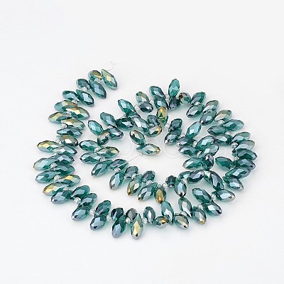 Electroplate Glass Beads Strands EGLA-J068-AB03-1
