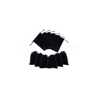 Velvet Packing Pouches Drawstring Bags ABAG-WH0046-30D-1