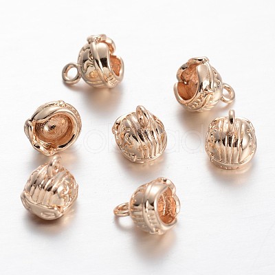 Light Gold Plating Brass Motorcycle Helmet Charms KK-M191-16-1