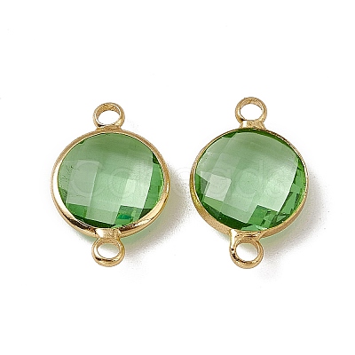 Transparent K9 Glass Connector Charms GLAA-A005-08KCG-1