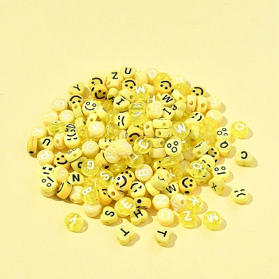 200Pcs Opaque Acrylic Beads MACR-FS0001-87-1