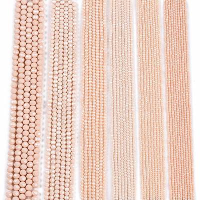 Electroplate Glass Beads Strands EGLA-A044-P3mm-A05-1