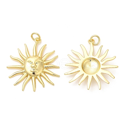 Rack Plating Brass Pendants KK-Q775-14G-1