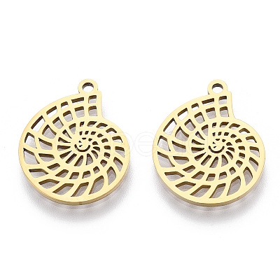 Ion Plating(IP) 304 Stainless Steel Pendants STAS-T063-211G-1