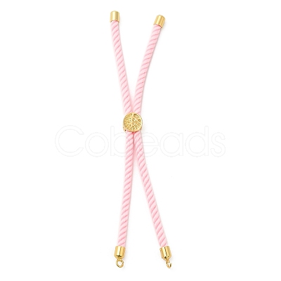 Twisted Nylon Cord Silder Bracelets DIY-B066-03G-06-1