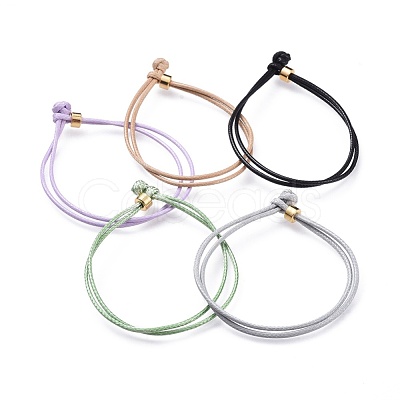 Unisex Korean Waxed Polyester Cord Bracelets BJEW-JB04597-1