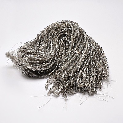 Imitate Austrian Crystal Bicone Glass Beads Strands GLAA-F029-5x5mm-07-1