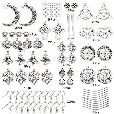 DIY Knot Drop Earring Making Kit DIY-SC0018-18-1