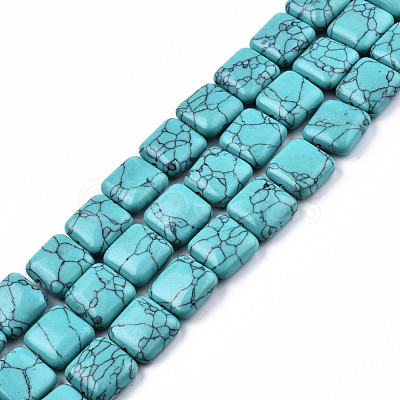 Synthetic Turquoise Beads Strands G-N326-140C-1