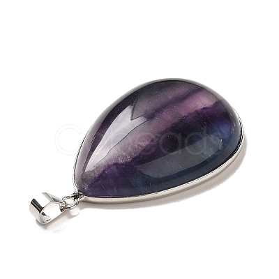 Natural Fluorite Pendants G-H285-04P-1