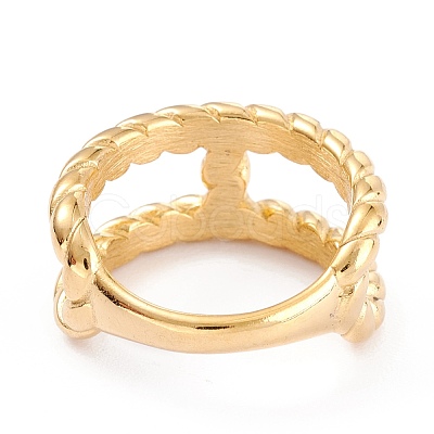 Ion Plating(IP) 304 Stainless Steel Finger Rings RJEW-K233-47G-7-1