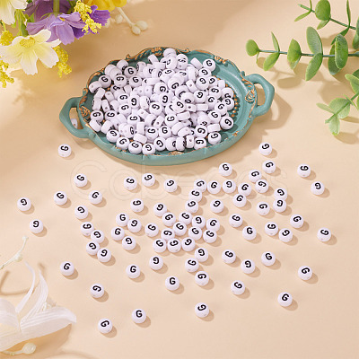 500Pcs Acrylic Beads SACR-TA0001-55G-1