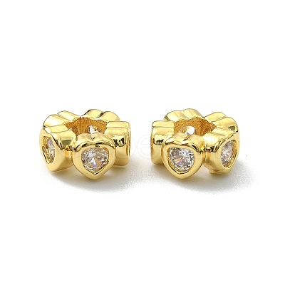 Brass Rhinestone Beads KK-P232-18G-1