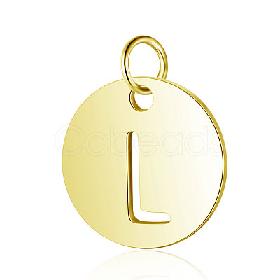 304 Stainless Steel Charms Ion Plating(IP) A-STAS-S105-T514G-L-1