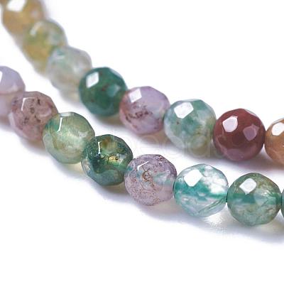 Natural Indian Agate Bead Strands G-A129-2mm-03-1