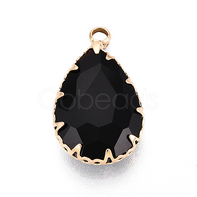 Transparent Glass Pendants KK-N283-02-G-1